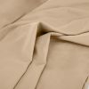 Solid Beige bedsheets set from ulinen.ae